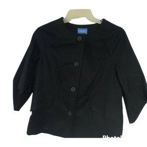 SIMPLY VERA WANG VERA WANG Women Short Jacket  Medium Black  Pockets Lined